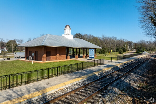 Hop aboard the SAM Shortline Excursion Train from the Americus station for an unforgettable interactive murder-mystery-themed ride.