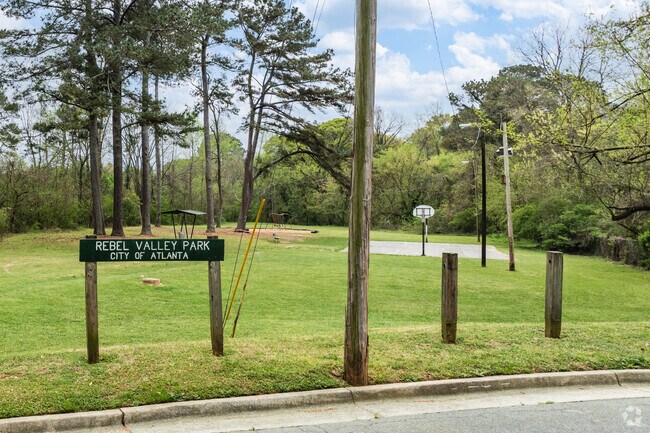 Rebel Valley Park, situated within Leila Valley, features a playground and green space for residents.