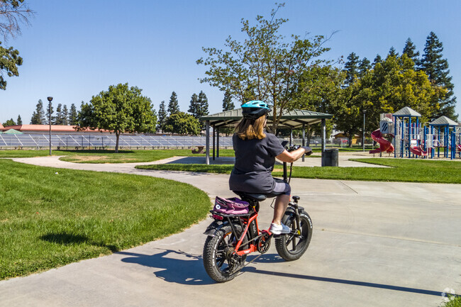 Go for a bike ride on the sidewalks of Wittfield Park.