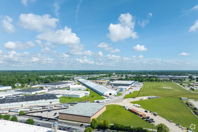 There is a bustling industrial area in Stout Field, IN.