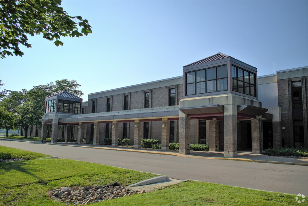 Millennium  Middle School building in Lyon.