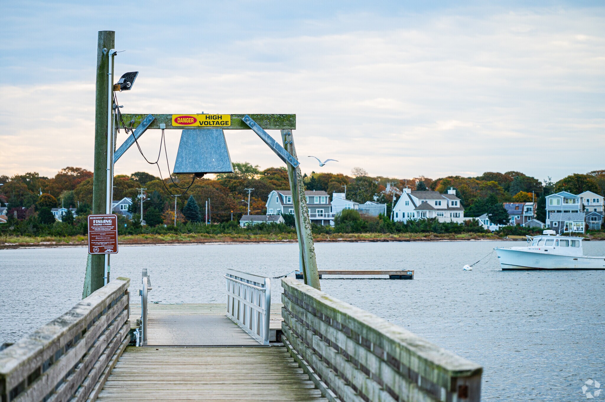 Hoppy's Landing doubles as a small marina in Sconticut Neck.