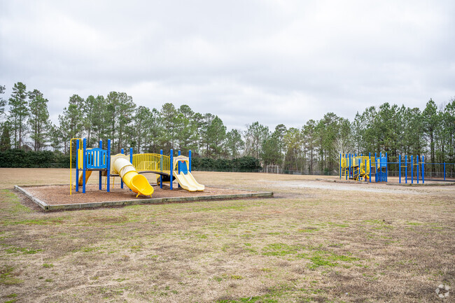 Several new playground structures can be found at Patrick Elementary School.