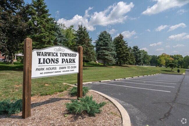 The Warwick Township Lions Park extends from Church Road to Twin Brook road in Rothsville.