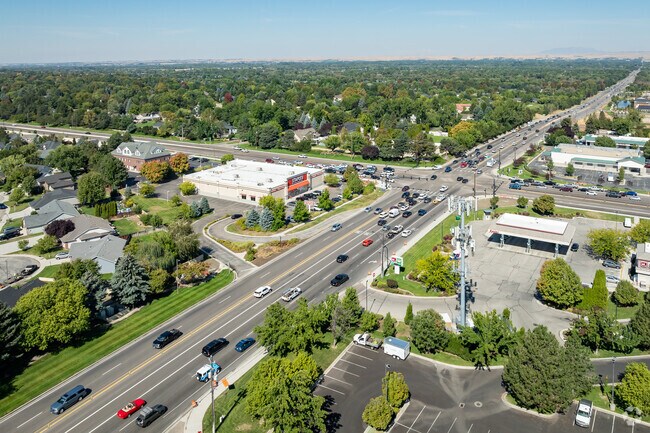 Northeast Meridian is a bustling suburb filled with shopping centers and restaurants.