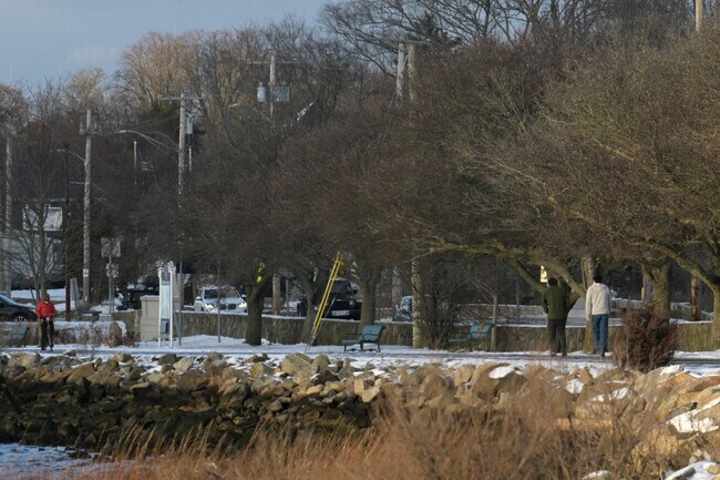 Cyclists and pedestrians frequent the East Bay Bike Path in Bristol.
