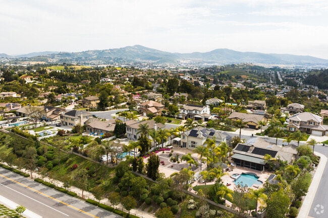 San Marcos homes sit along the mountain side and have sweeping views.