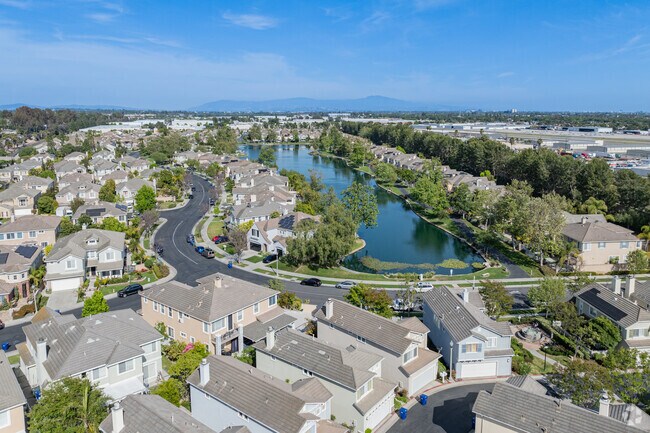 Elevated view showing a newer development in Buena Park.