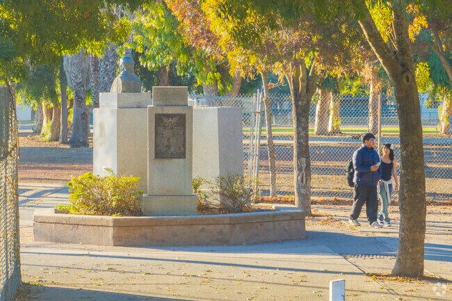 Downtown Pittsburg's City Park is a popular spot for Pittsburg High School students to stop after school.