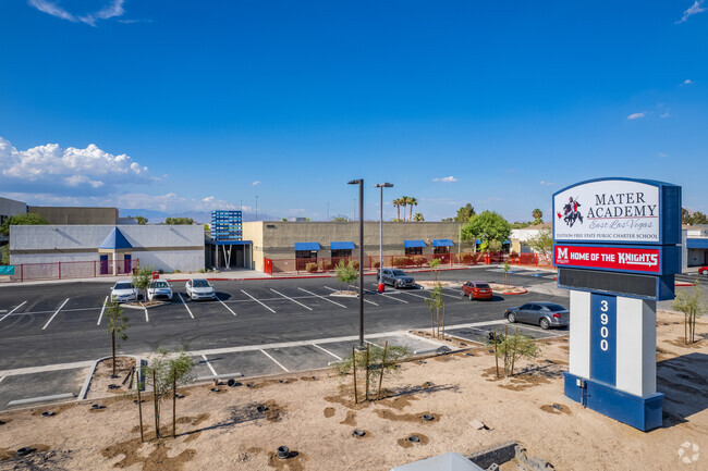 East LV - School - Master Academy - Pylon School Sign