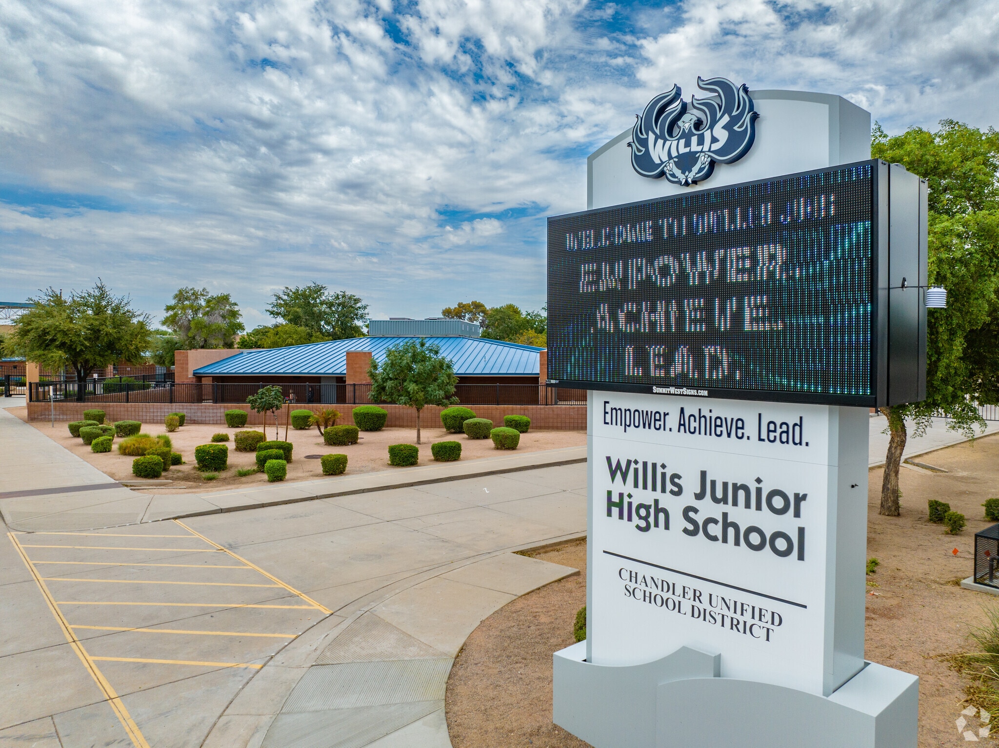 Willis Junior High School serves approximately 932 students.