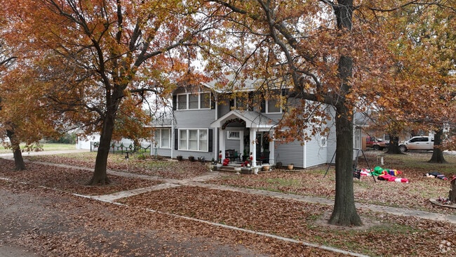 Classic Colonial-style homes can be found throughout Stroud, Oklahoma.