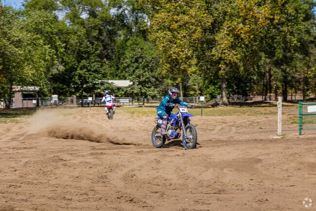 Outdoor enthusiasts enjoy dirt biking and fishing at Riverview Recreation Area.