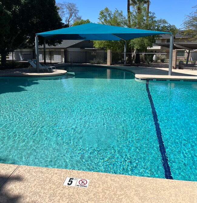 Eastwood Townhomes Large Gated Swimming Pool 3 Feet to 12 Feet Deep with Shaded Child Shallow Area
