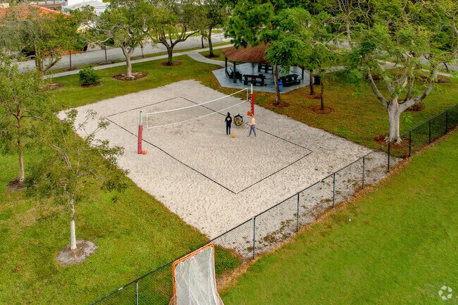 Beach volleyball is a favorite sport at Floranada Park near Coral Ridge Isles.