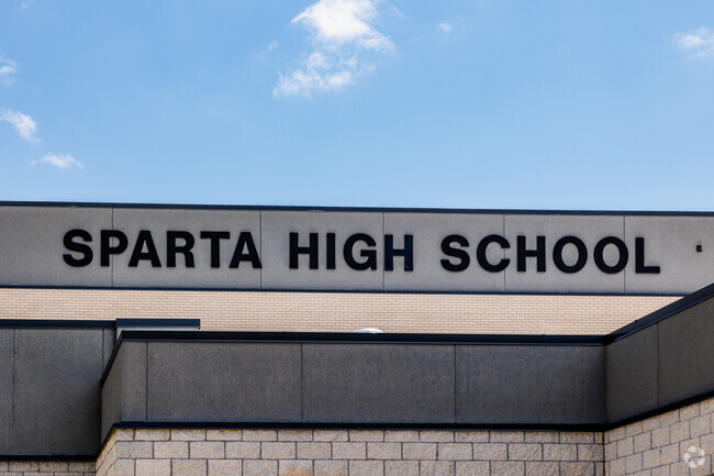 The campus at Sparta High School is a recently constructed building.