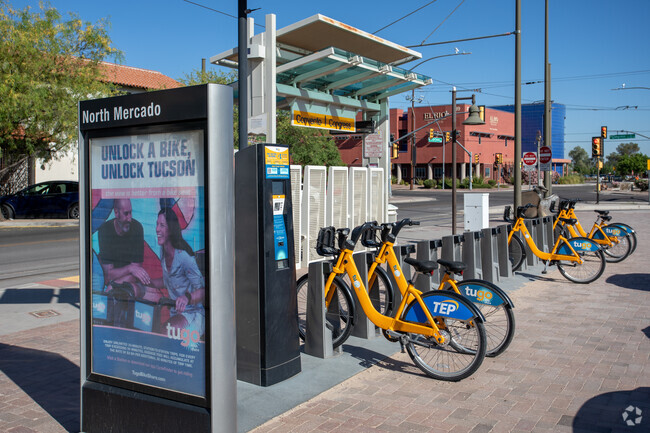 Menlo Park's bike share program facilitates sustainable transportation.