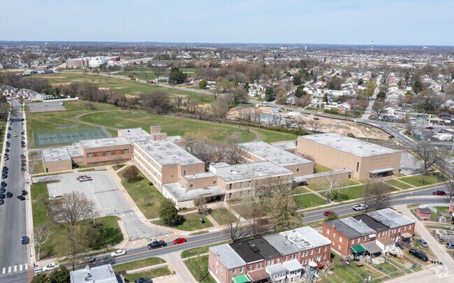 Students and staff love the campus of Dundalk Middle School.