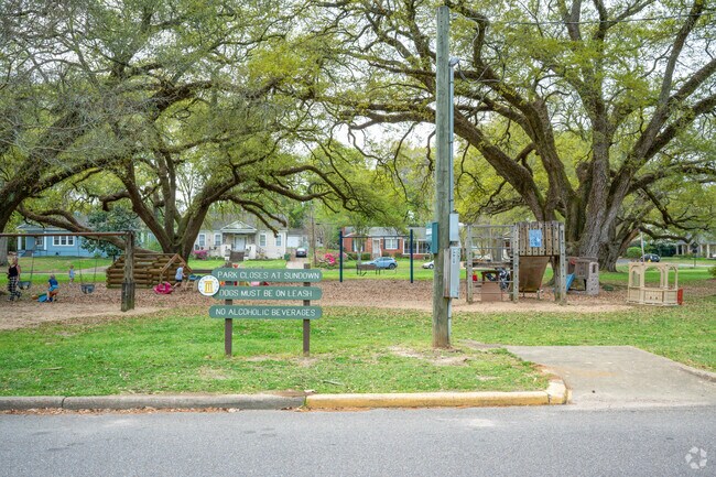 The Cloverdale-Idlewild neighborhood in Montgomery offers plenty of room to play, along with relaxing shade from mature trees.