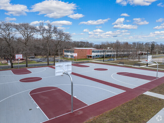 Lloyd Road Elementary School's basketball court.
