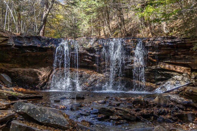 Families in Penn can hike along the waterfalls at Ricketts Glen State Park.