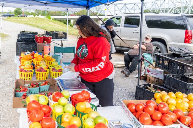 There are many pop up road side produce stands in Ona selling farm fresh fruits and vegetables.