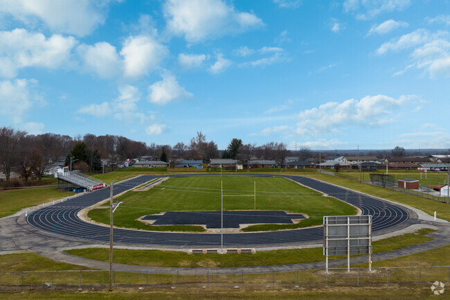L. T. Ball Intermediate buzzes with energy during football games.