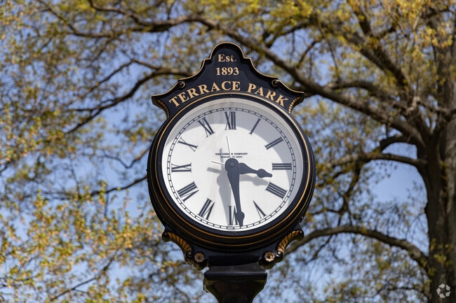 Terrace Park was established in 1893 as memorialized by a historic clock in the center of town.