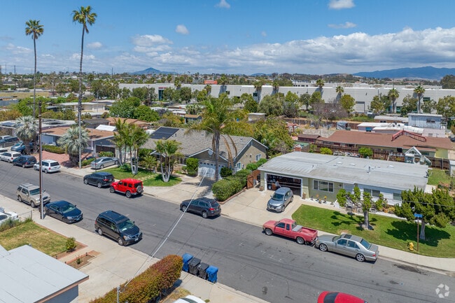 A typical residential neighborhood in Otay Town features mostly ranch homes.