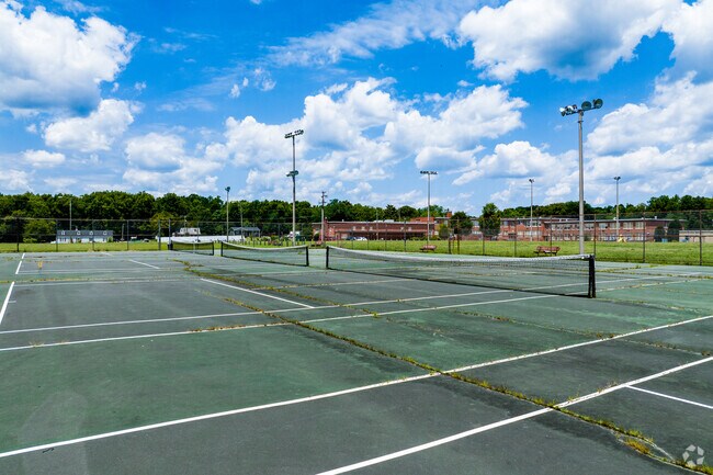 Multiple tennis courts are available to residents at the Reid Community Center in Worthington.