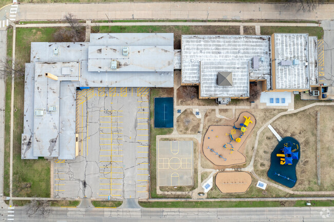 Here is a top down view of L'Ouverture Career Explorations and Technology Magnet Elementary Scho