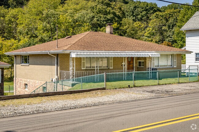 Some single family houses in Chartiers Township sit right off the main road.