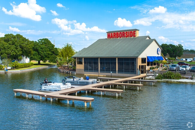 Harborside is a popular dockside eatery serving up fresh seafood and other favorites.