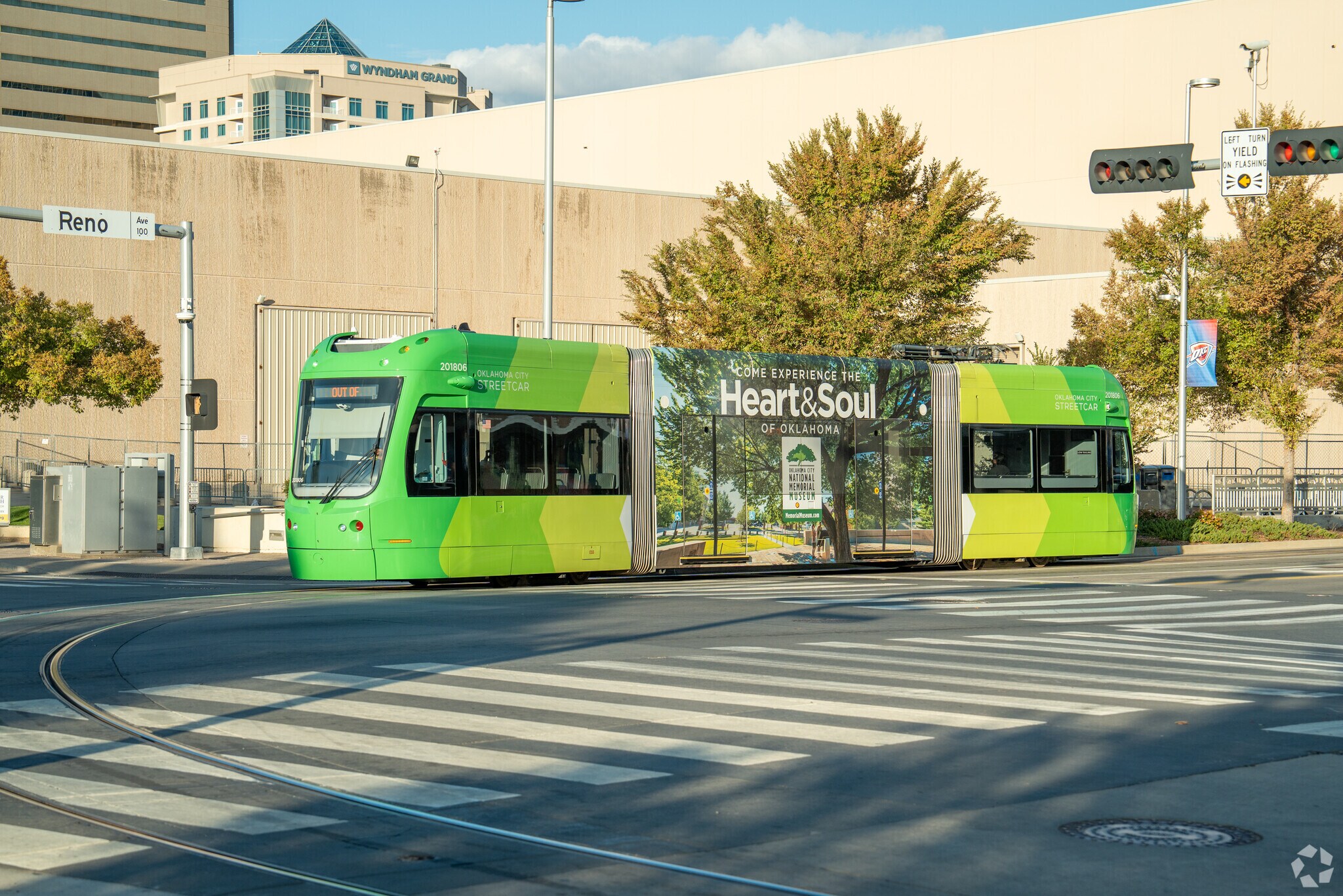 Hop on the bus in downtown Oklahoma City near Country Place.