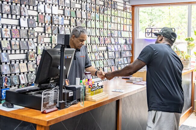 Residents enjoy shopping for their favorite music at Dorsey's Record Shop in Homewood North.