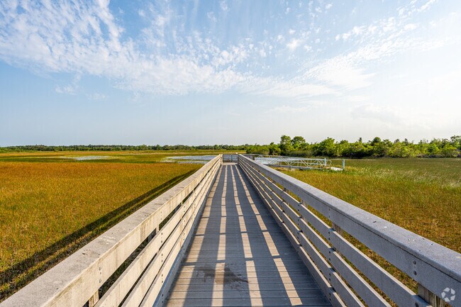 The Chapel Trail Nature Preserve includes a 1,650-foot-long boardwalk and observation pavilion.