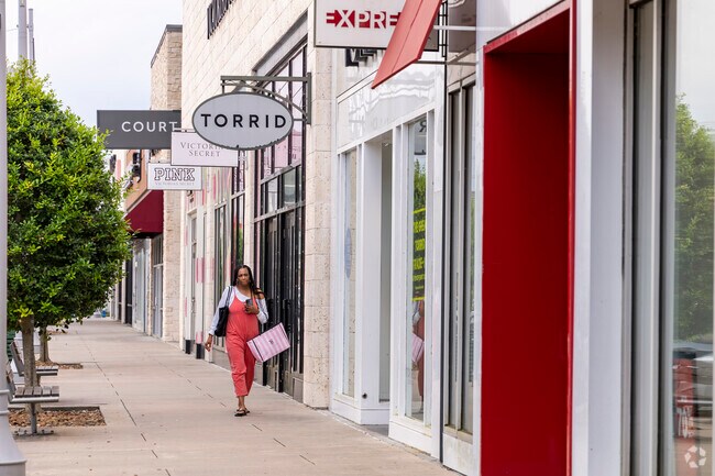 Shoppers enjoy the variety of name-brand stores located at Perland Town Center near Silvercreek.