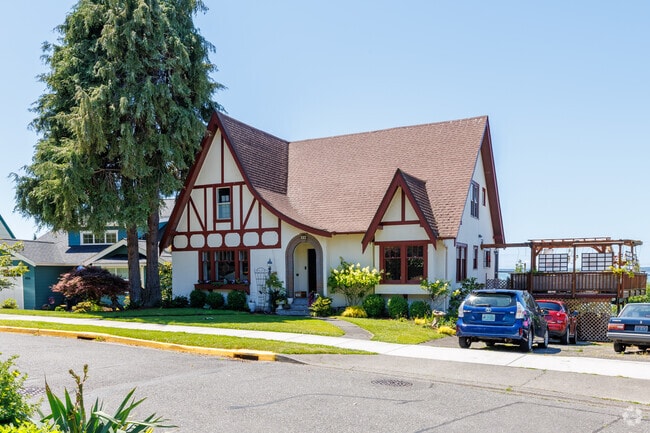 Tudor Revival style homes are sprinkled throughout the South Hill neighborhood in Bellingham.