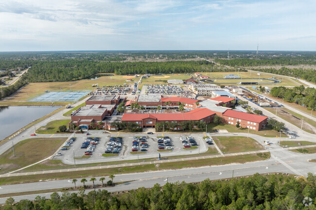 Matanzas High School offers the Butler and Crescent beach area education.