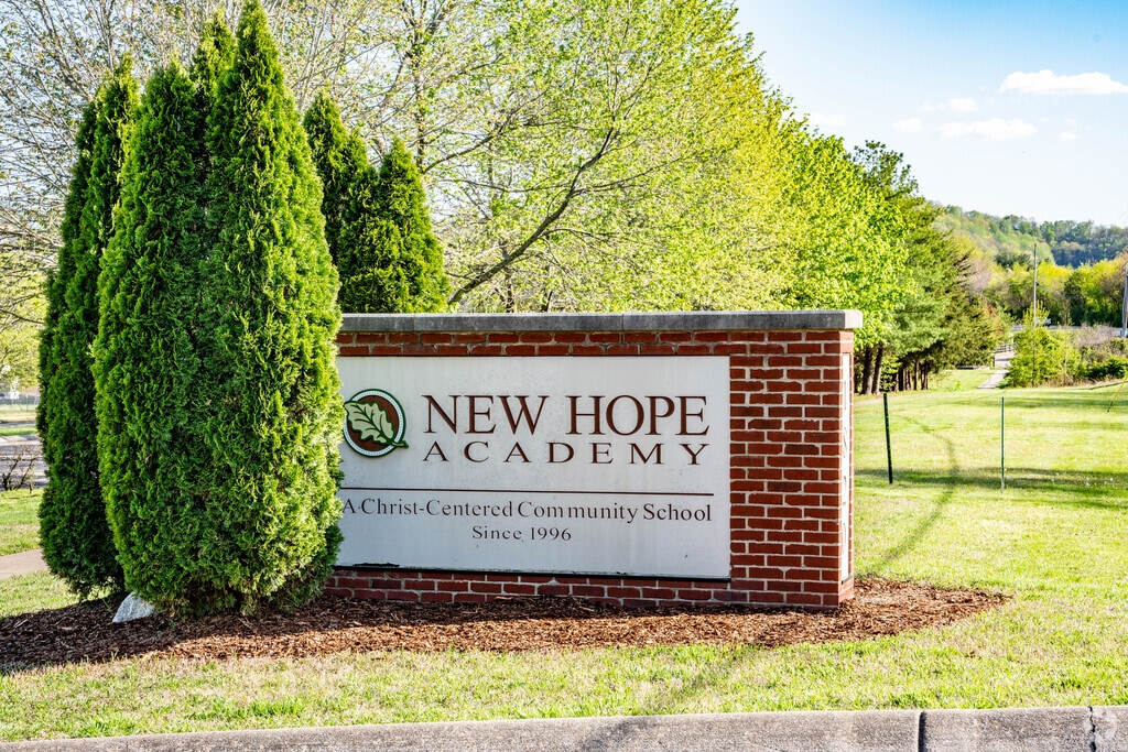 Front Entrance of New Hope Academy In the Downtown Franklin Neighborhood