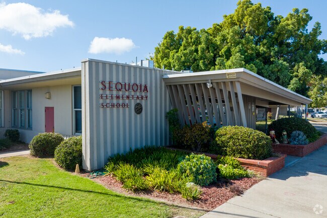 An entrance view to Sequoia Elementary School.