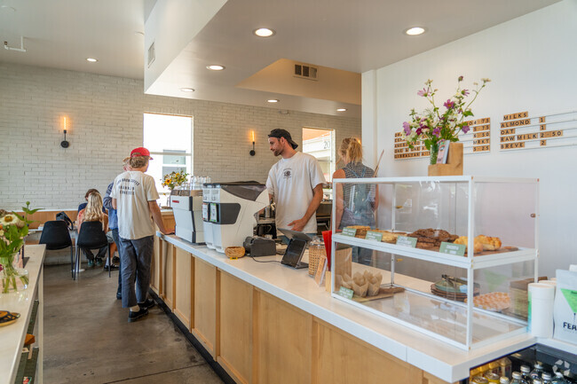 Start your morning in Garden Tract with a cup of coffee from Evergreen Coffee Shop.