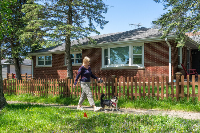 Walking in South Westmont is a pleasure under the shade of trees.