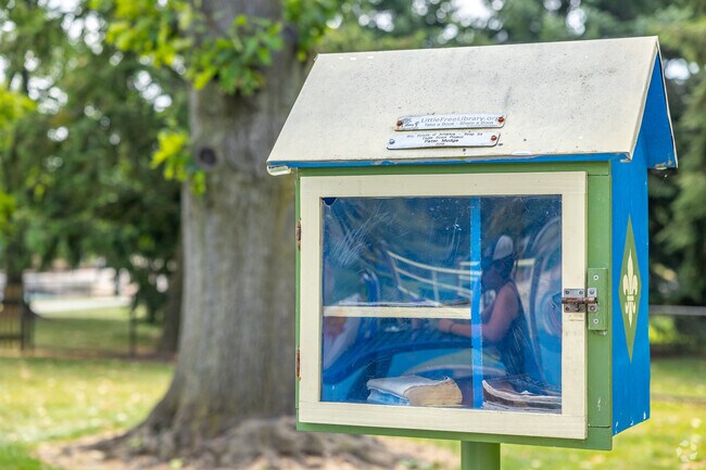 Take or leave a book at the free little libraries scattered in Springettsbury Township.