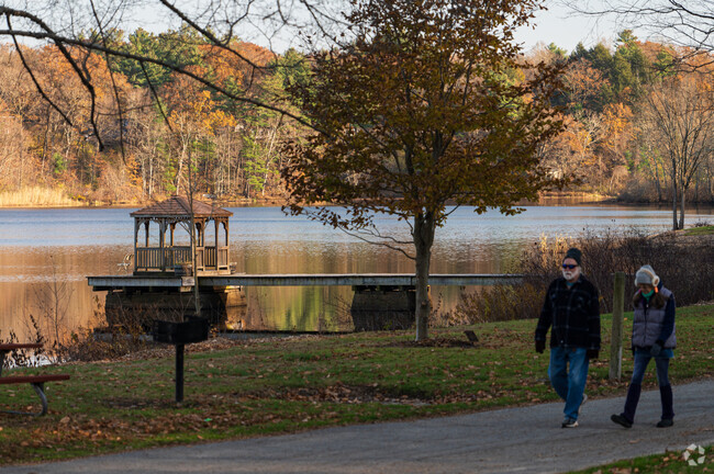 With many acres to walk on, locals use the park for a quick stroll.