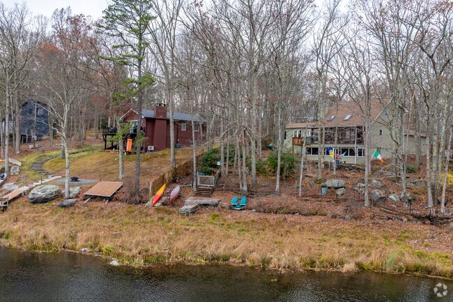 Residents enjoy fishing, boating and lakeside living in Dingman Township.