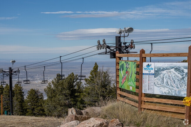 Locals can enjoy using the chair lifts up to the top of Casper Mountain.