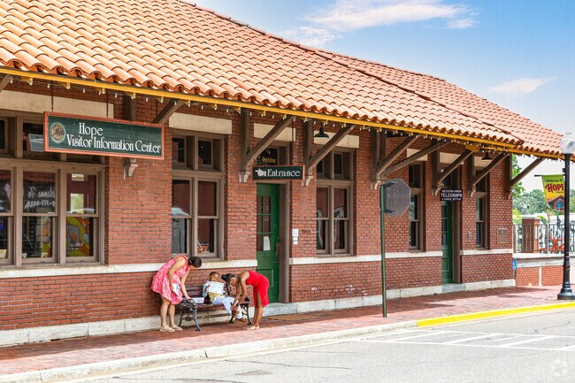The Hope Visitor Center and Museum, a 1912 train depot that is not only an operational Amtrak station but also serves as a mini President Clinton museum.