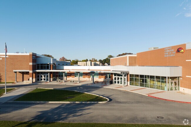 Students head to Hanover Senior High School for grades 8-12.