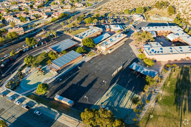 This is a birds-eye view of Julius Corsini Elementary School.